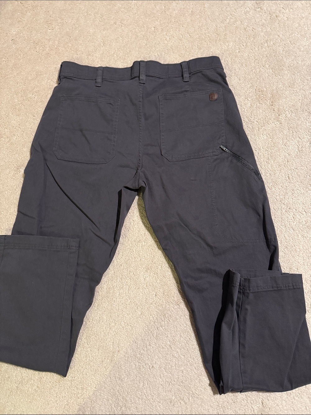 Weatherproof Men's Dark Gray Straight-Fit Utility Pants - Picture 7 of 14